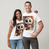 T-shirt Perched Wonder — Whimsical Little Owl (Unisexe)