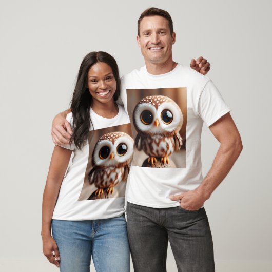 T-shirt Perched Wonder — Whimsical Little Owl (Unisexe)