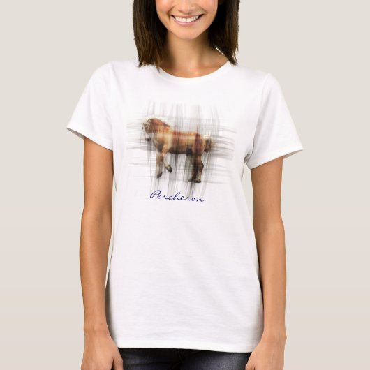 T-shirt Percheron Brouillon Chemise d'Art Equin pour les a (Devant)