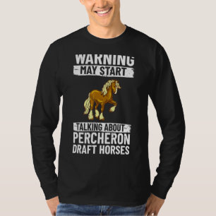 T-shirt Percheron Ébauche Cheval Cheval Équitation Équestr
