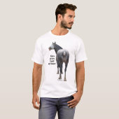 T-shirt Percheron prennent une photo (Devant entier)
