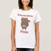 T-shirt Percussion Posse - Chat batteur mignon (Devant)