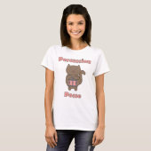 T-shirt Percussion Posse - Chat batteur mignon (Devant entier)
