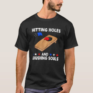 T-shirt Percuter Des Trous Et Des Âmes Qui Se Croisent Équ
