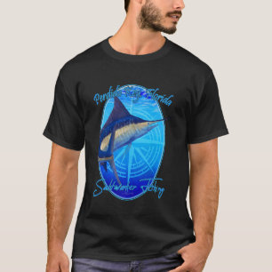 T-shirt Perdido Key, Floride Voilier Marlin Pêche en eau s