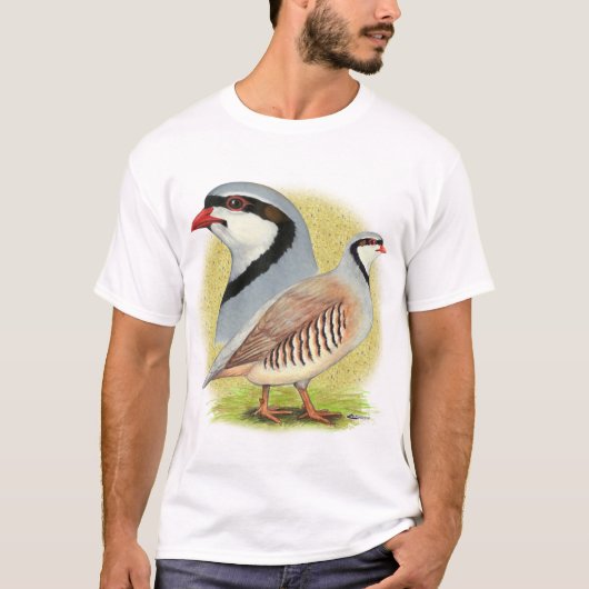 T-shirt Perdrix de Chukar combinée (Devant)