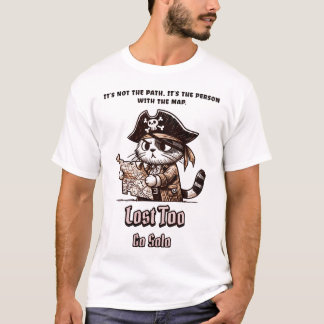 T-shirt "Perdu aussi - Aller Solo Pirate Cat Tee