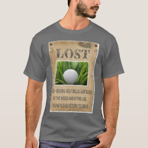 T-shirt PERDU - boule de golf