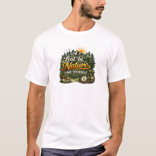 T-shirt Perdu Dans La Nature Retrouvez Vous-Même