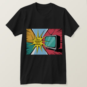 T-shirt Perdu dans la transmission, trouvé dans la nostalg