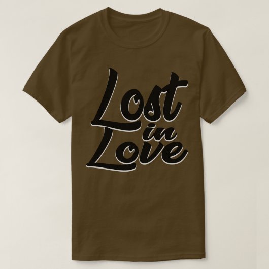T-shirt Perdu dans l'amour (Design devant)