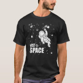T-shirt Perdu dans l'astronaute spatial (Devant)
