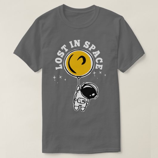 T-shirt Perdu dans l'astronaute spatiale Cool 1 (Design devant)