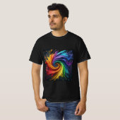 T-shirt Perdu dans le monde des couleurs (Devant entier)