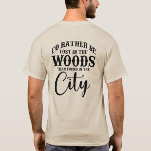 T-shirt perdu dans les bois
