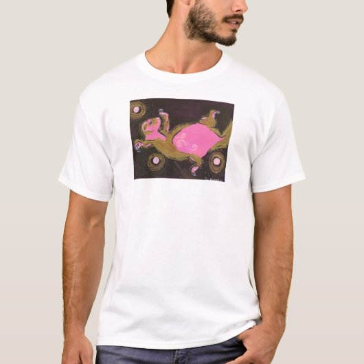 T-shirt Perdu dans l'espace (une plus petite image sans (Devant)