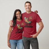 T-shirt Perdu mais déterminé – Conception de bottes de ran (Unisexe)