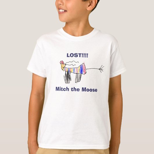 T-shirt PERDU ! ! ! ! Mitch les orignaux (Devant)