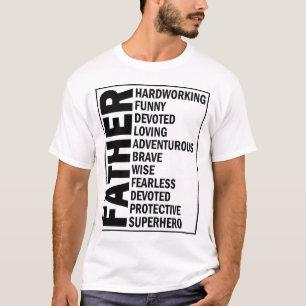 T-shirt Père Adjective Fête des pères Cool Papa Définition