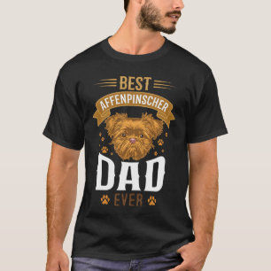T-shirt Père Affenpinscher empreintes de pattes de chien v