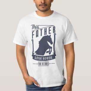T-shirt Père aime Cheval pour cadeau de Fête des pères