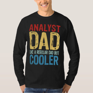 T-shirt Père analyste homme Comme un père normal mais en