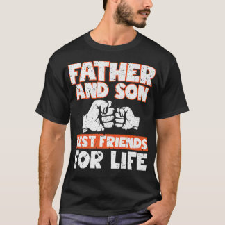 T-shirt Père Ans fils meilleurs amis pour la vie hilarante