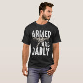 T-shirt Père Armé Et Mortel Pour La Fête des pères (Devant entier)