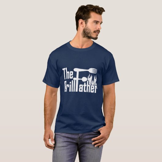 T-Shirt Père au Grill (Devant entier)