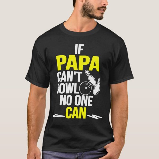 T-shirt Père Bowling Bowler Lover (Devant)
