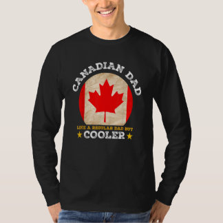 T-shirt Père Canadien Comme Un Père Régulier Mais Père Gla