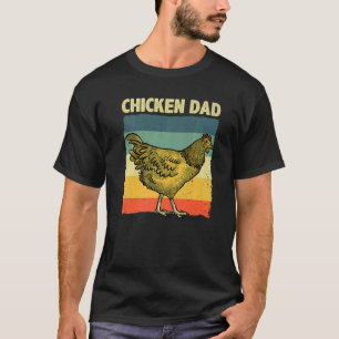 T-shirt Père cool Poulet Pour Hommes Père Hen Producteur D
