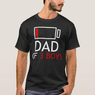 T-shirt père de 3 garçons