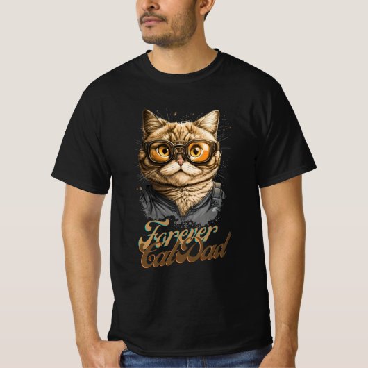 T-shirt Père de chat (Devant)