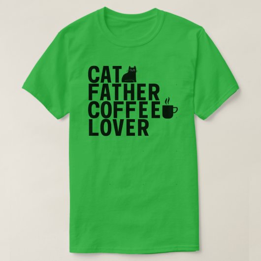 T-shirt Père de chat (Design devant)