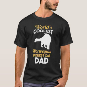 T-shirt Père de chat masculin forêt norvégienne Papa