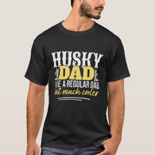 T-shirt Père de course de chien de traîneau Husky Papa H