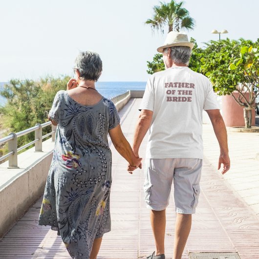 T-shirt Père de la BRIDE White Wedding Party