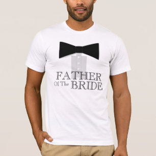 T-shirt Père de la Cravate de la mariée Bow