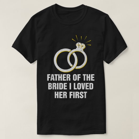 T-shirt Père de la mariée J'aimais l'Esco de sa première m (Design devant)