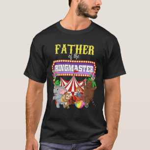 T-shirt Père De L'Anniversaire Ringmaster Kids Circus Part