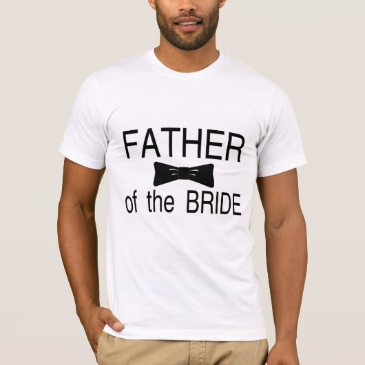 T-shirt Père De L'Épouse Bowtie (Devant)