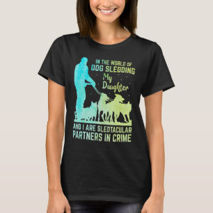 T-shirt Père de traîneau à chiens Husky Cavalier de traîne