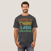 T-shirt Père de Twins Classic Surachiever Drôle Papa (Devant entier)