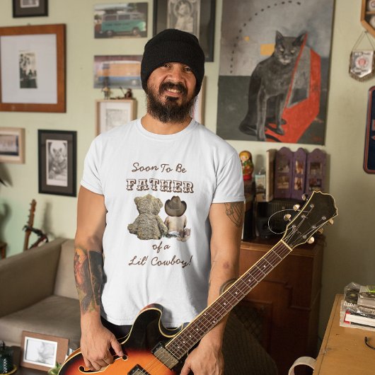 T-shirt Père d'être de Lil' Cowboy & Teddy Bear