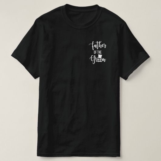T-shirt Père Du Mariage Groom (Design devant)