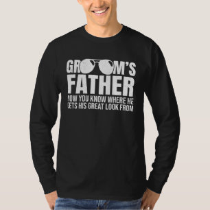 T-shirt Père du marié d'où il tient son look de mariage