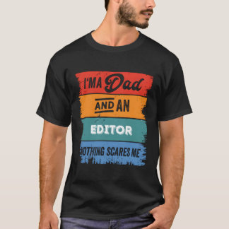 T-shirt Père Editeur Proud Papa Legend