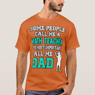 T-shirt Père enseignant en mathématiques