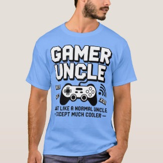 T-shirt Père est Jour Gamer Uncle vintage